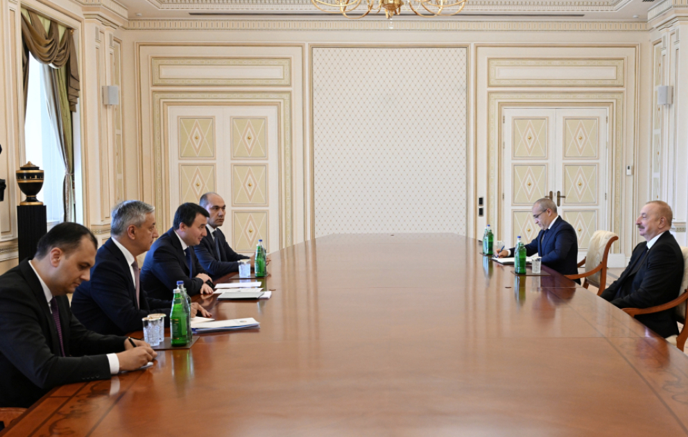 President Ilham Aliyev received Deputy Prime Minister of Uzbekistan VIDEO