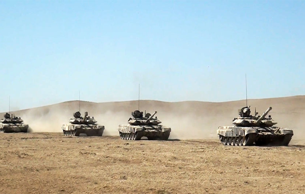 “Ən yaxşı tank bölüyü” adı uğrunda yarış keçirilib VİDEO