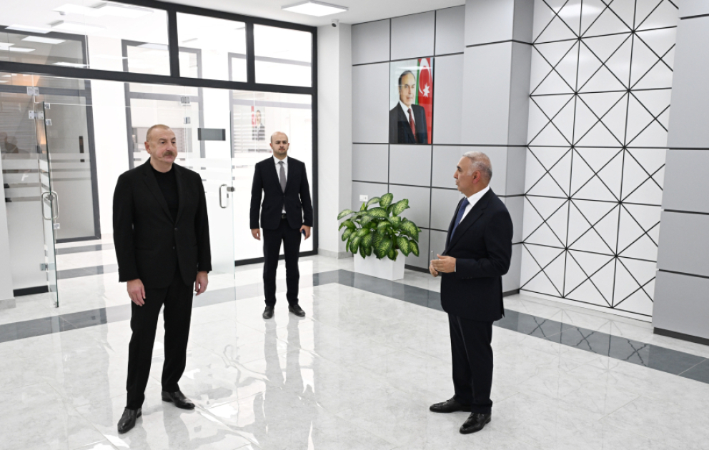 Prezident İlham Əliyev Zəngilan Elektrik Şəbəkəsinin Rəqəmsal İdarəetmə Mərkəzinin açılışında iştirak edib  YENİLƏNİB VİDEO
