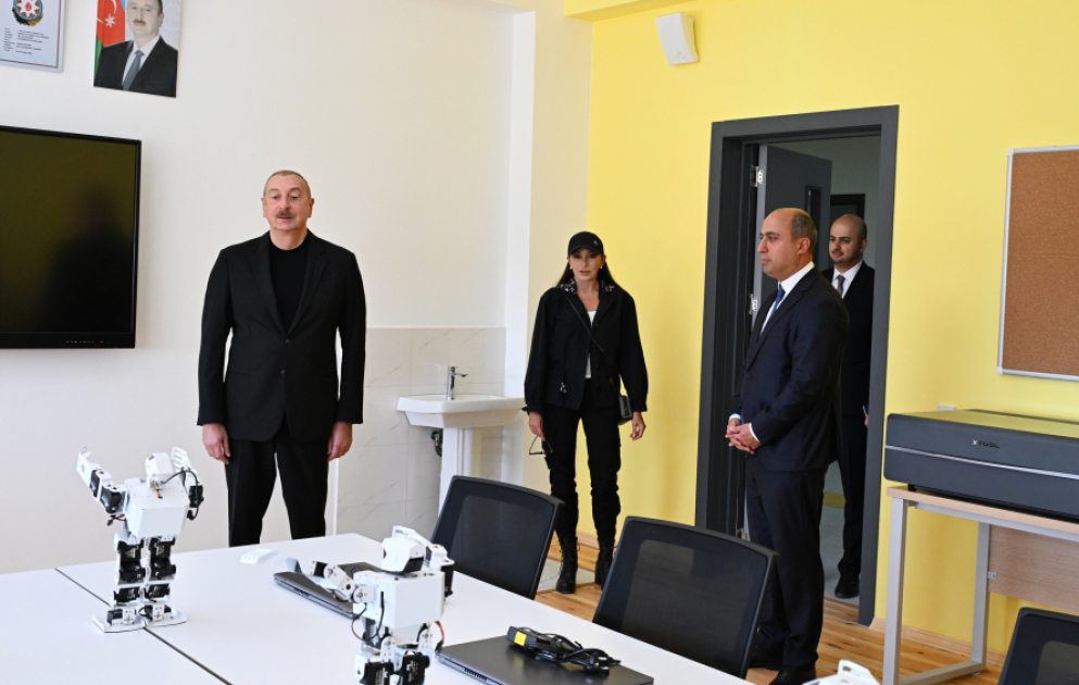President Ilham Aliyev attended the opening of the Mehdi Mehdizade Secondary School in Jabrayil VIDEO