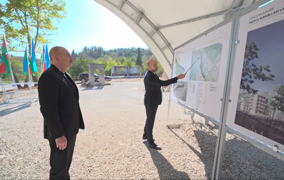 Foundation stone was laid for the sixth residential complex in Zangilan city VIDEO