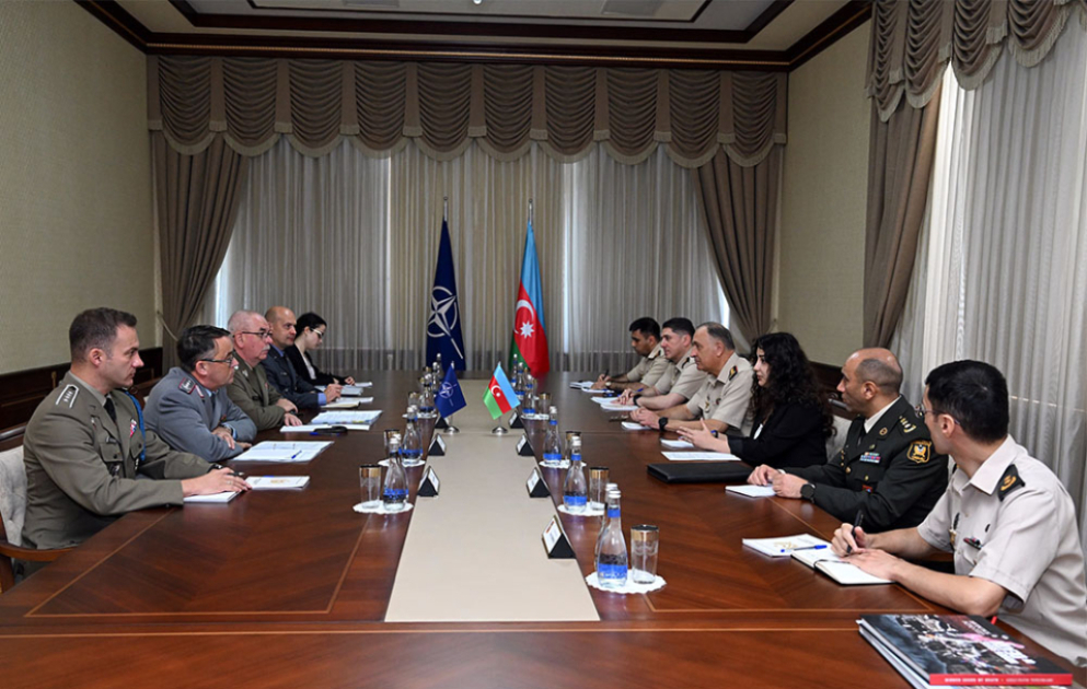 Chief of General Staff of Azerbaijan Army meets with NATO delegation VIDEO