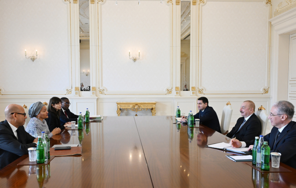 President Ilham Aliyev received UN Deputy Secretary-General VIDEO