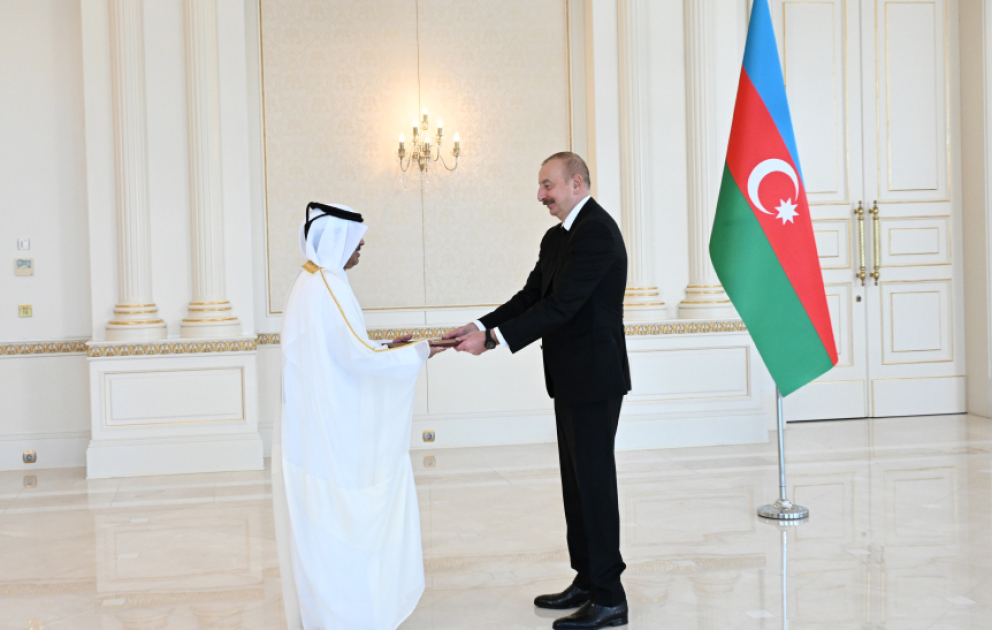 Le président Ilham Aliyev reçoit les lettres de créance du nouvel ambassadeur du Qatar en Azerbaïdjan MIS A JOUR VIDEO