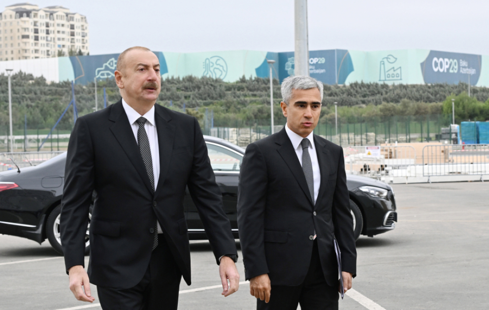 President Ilham Aliyev reviewed ongoing preparations for COP29 at Olympic Stadium VIDEO
