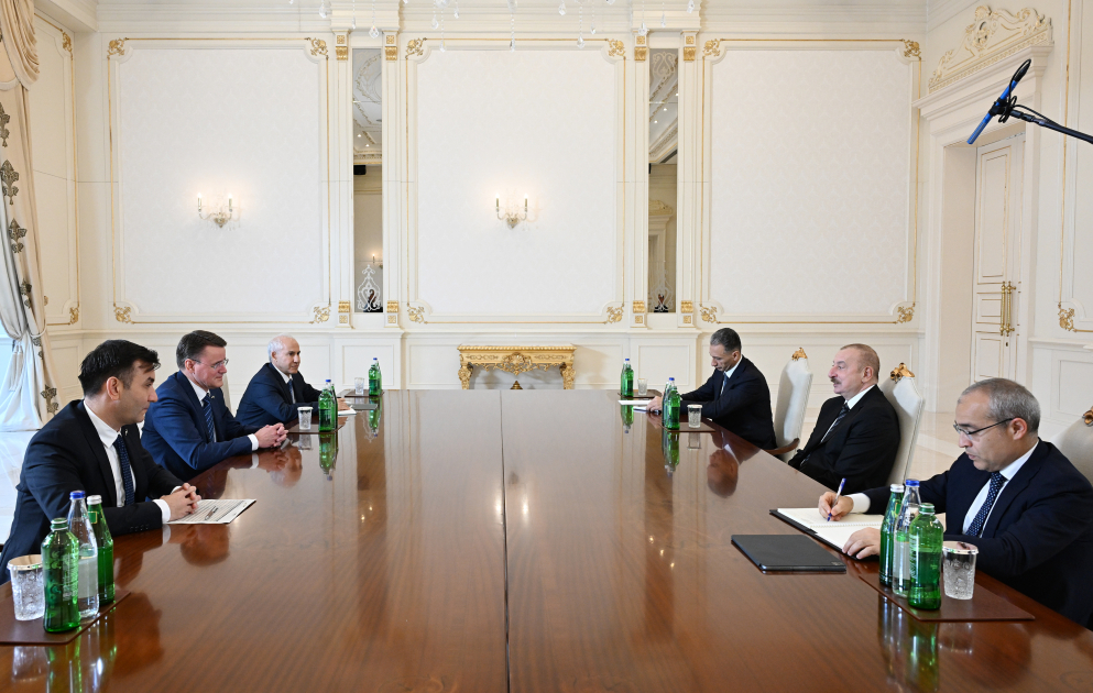 Präsident Ilham Aliyev empfängt CEO von MAN Truck & Bus AKTUALISIERT VIDEO