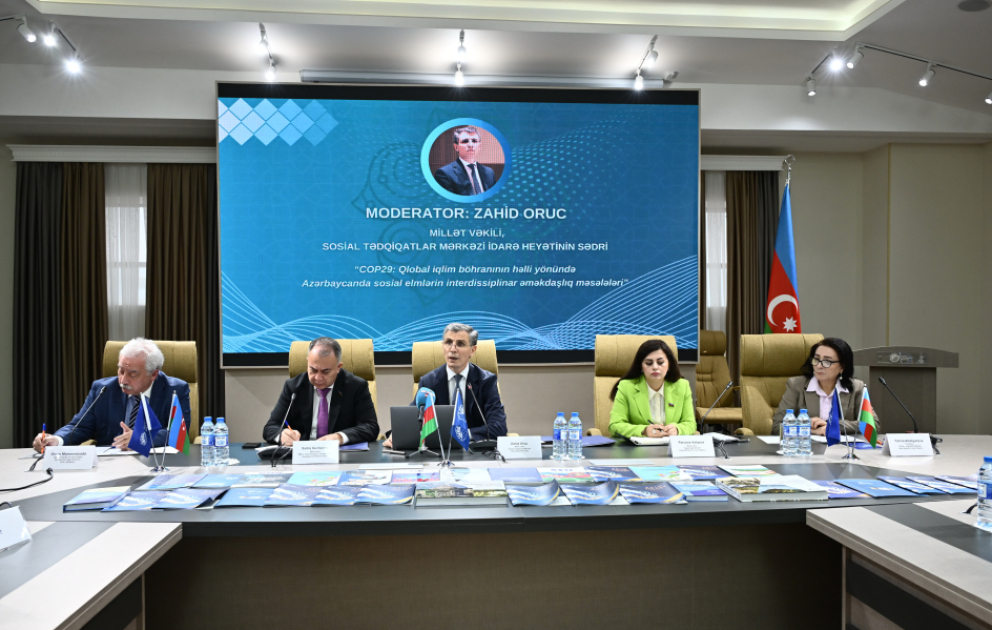 Dəyirmi masa: “COP29-Yaşıl strategiya, iqlim dəyişikliyi və sosial elmlər: çağırışlar, vəzifələr” VİDEO