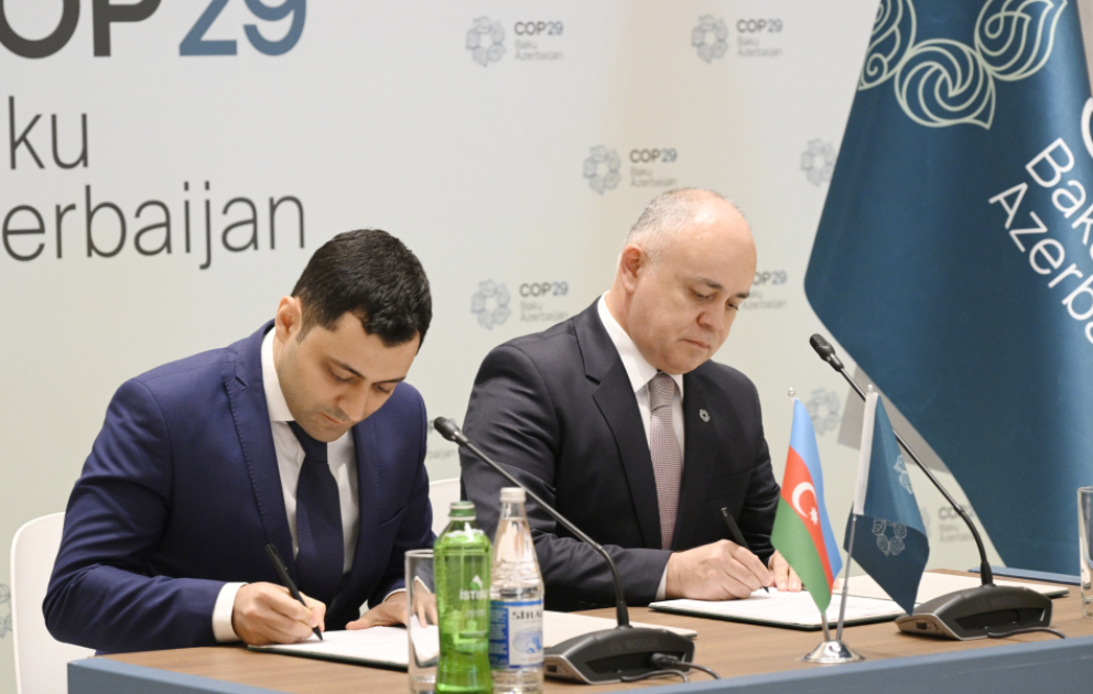 COP29 Azərbaycan Əməliyyat Şirkəti və “Yaşıl Enerji Elektrik Stansiyası” MMC arasında Anlaşma Memorandumu imzalanıb  YENİLƏNİB VİDEO