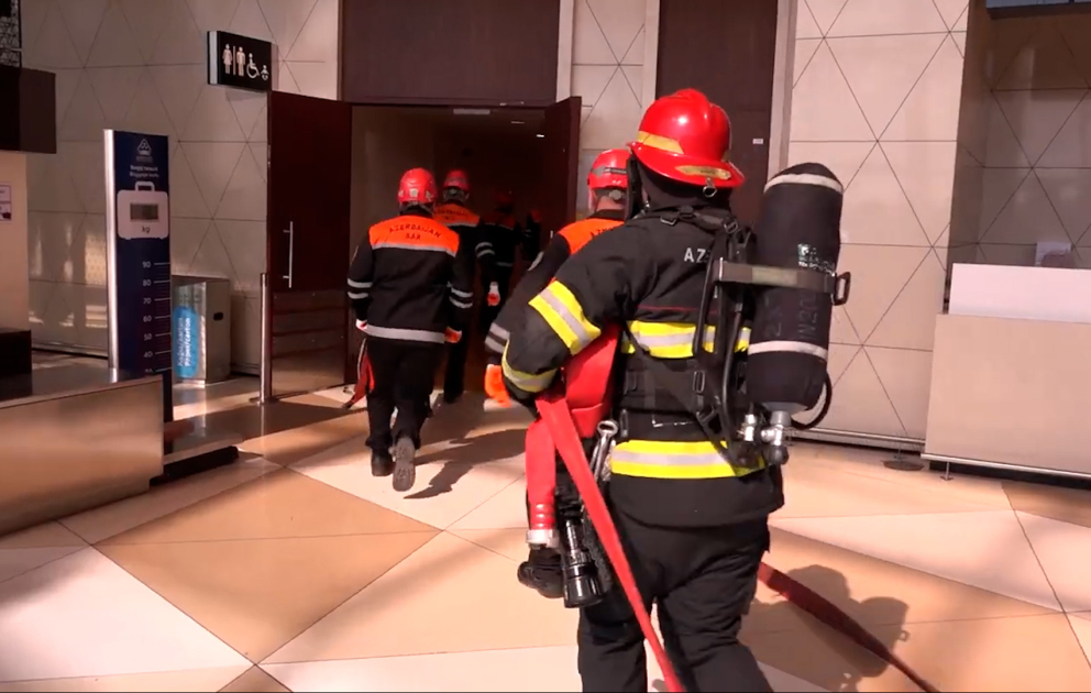 FHN hava limanlarında təlim keçirib VİDEO