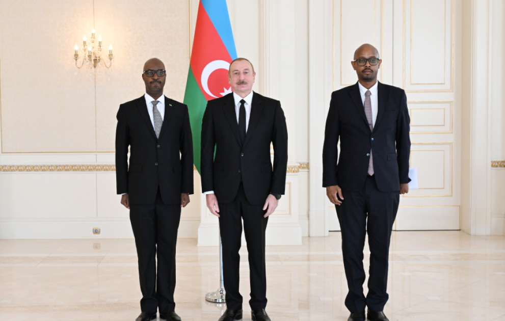 President Ilham Aliyev accepted credentials of incoming ambassador of Rwanda to Azerbaijan VIDEO