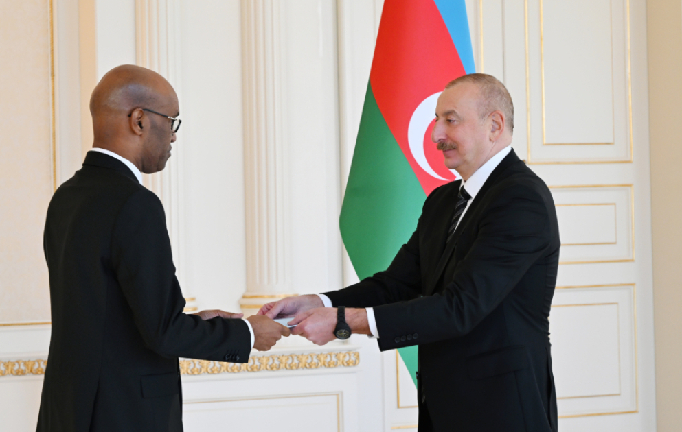 Prezident İlham Əliyev Somalinin Azərbaycanda yeni təyin olunmuş səfirinin etimadnaməsini qəbul edib  YENİLƏNİB VİDEO