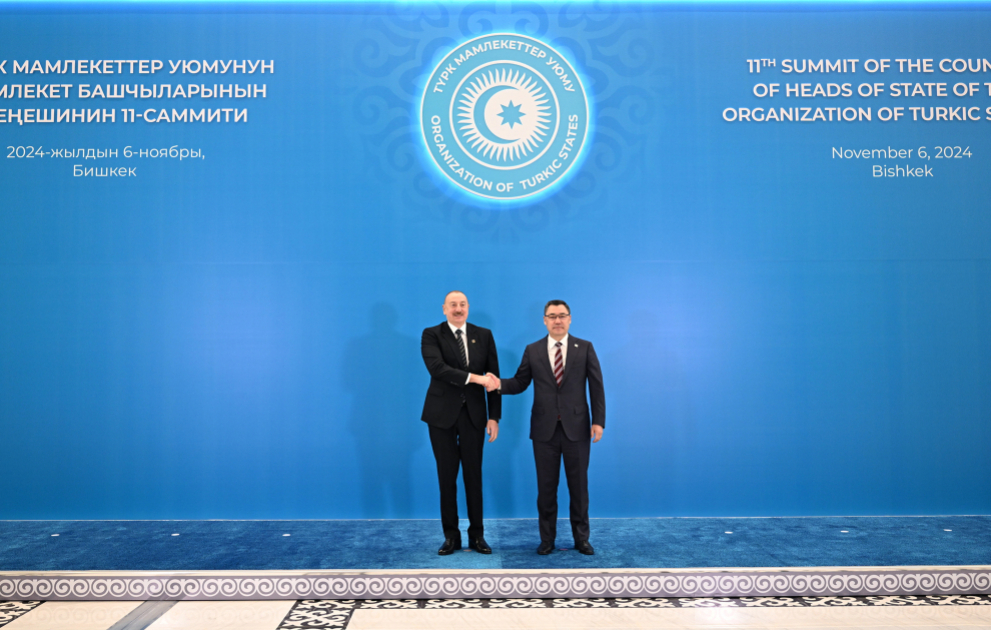 Bişkekdə Türk Dövlətləri Təşkilatı Dövlət Başçılarının 11-ci Zirvə görüşü keçirilib  Prezident İlham Əliyev Dövlət Başçıları Şurasının iclasında iştirak edib YENİLƏNİB-6 VİDEO