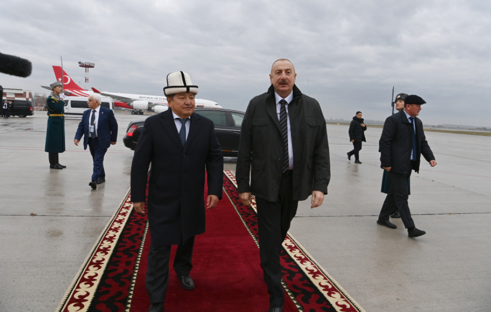Prezident İlham Əliyevin Qırğızıstana səfəri başa çatıb VİDEO