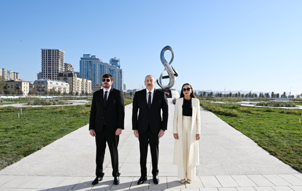 President Ilham Aliyev attended inauguration of Victory Park in Baku VIDEO