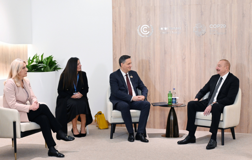 Präsident Ilham Aliyev trifft sich mit dem Vorsitzenden und Mitglied des Präsidiums von Bosnien und Herzegowina AKTUALISIERT VIDEO