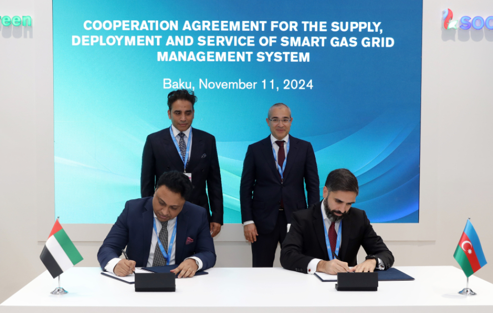 COP29 çərçivəsində SOCAR ilə “IntelliGrid” arasında Saziş imzalanıb VİDEO