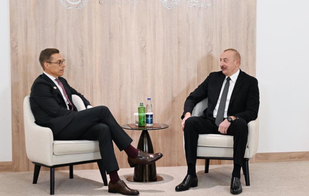Präsident Ilham Aliyev trifft Finnlands Präsident Alexander Stubb AKTUALISIERT VIDEO