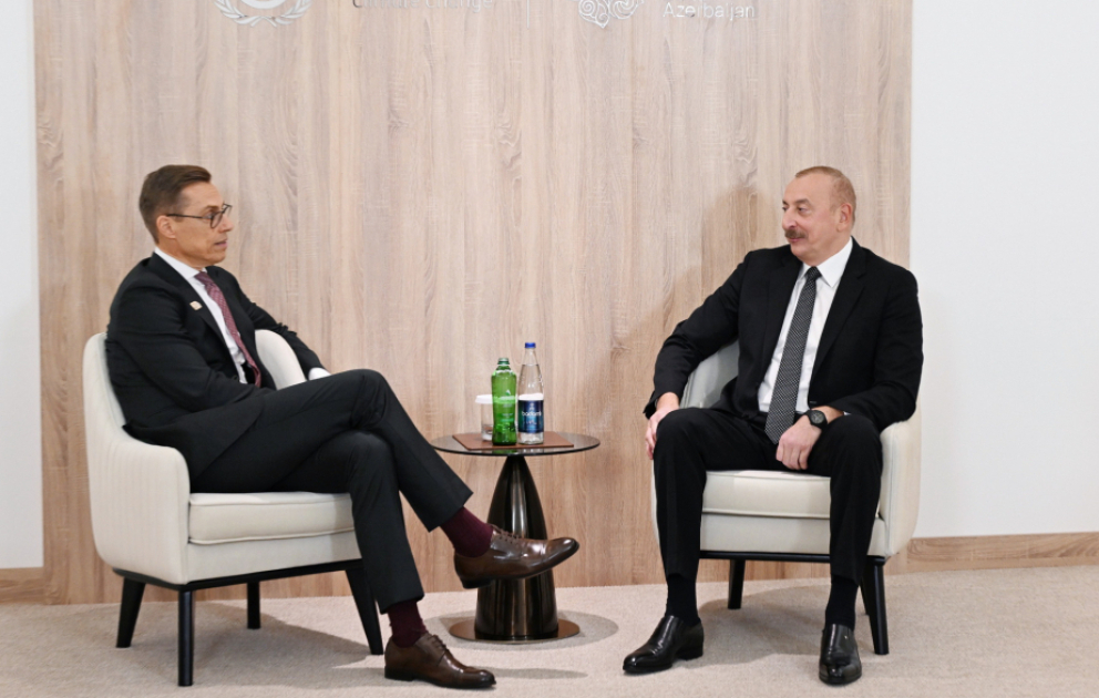 President Ilham Aliyev met with President of Finland VIDEO