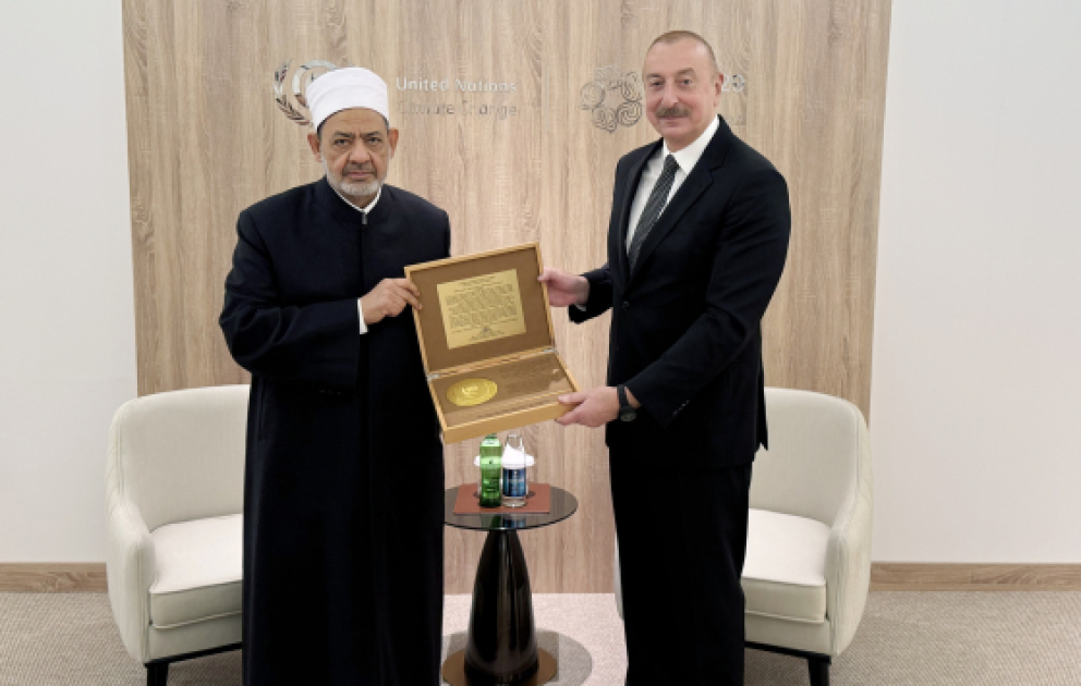 President Ilham Aliyev met with Grand Imam of Al-Azhar Al-Sharif VIDEO