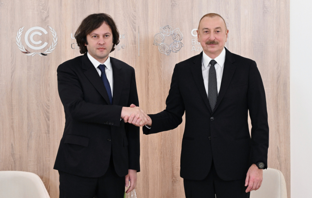 President Ilham Aliyev met with Prime Minister of Georgia VIDEO