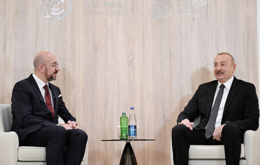 President Ilham Aliyev met with President of the European Council VIDEO