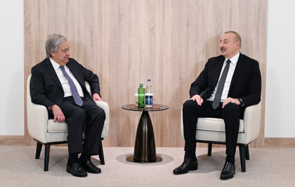 President Ilham Aliyev met with UN Secretary-General VIDEO