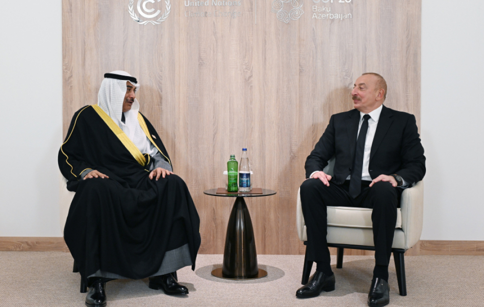 President Ilham Aliyev met with Crown Prince of Kuwait VIDEO