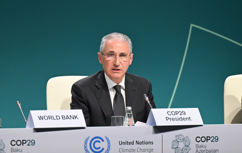 COP29-un Prezidenti: İtki və Zərərlərə Cavab Fondu artıq maliyyə vəsaitlərini paylamağa hazırdır VİDEO