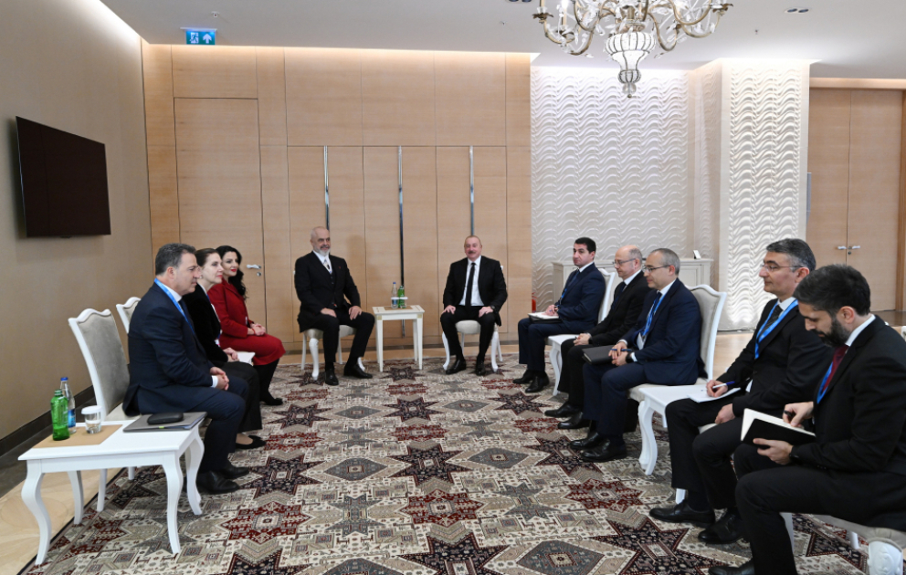 President Ilham Aliyev met with Prime Minister of Albania VIDEO