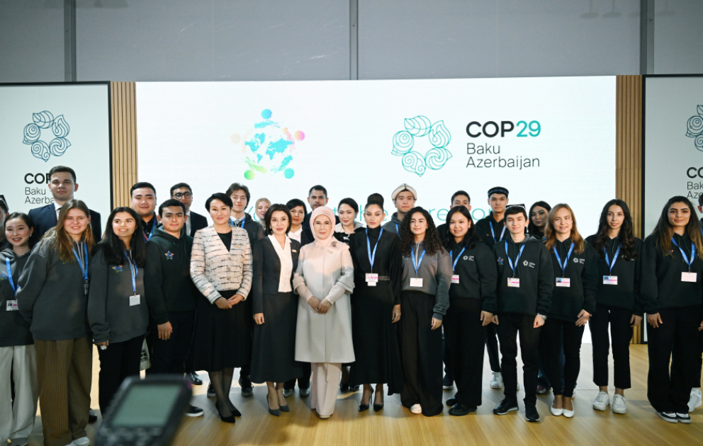 На COP29 с участием первых леди состоялась конференция на тему «Молодежь на передовой борьбы с изменением климата» ВИДЕО