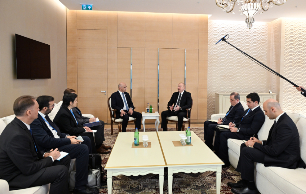 Präsident Ilham Aliyev trifft sich mit Generalsekretär des Europarats AKTUALISIERT VIDEO