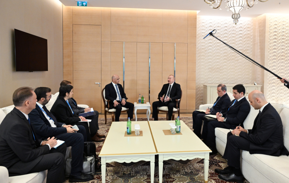 Azərbaycan Prezidenti İlham Əliyev Avropa Şurasının Baş katibi ilə görüşüb YENİLƏNİB VİDEO