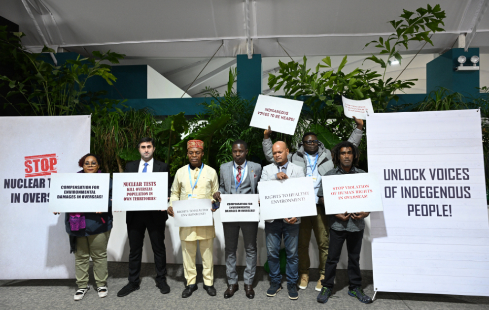 Представители колонизированных территорий провели в рамках COP29 акцию протеста в связи с массовым нарушением прав коренных народов ВИДЕО