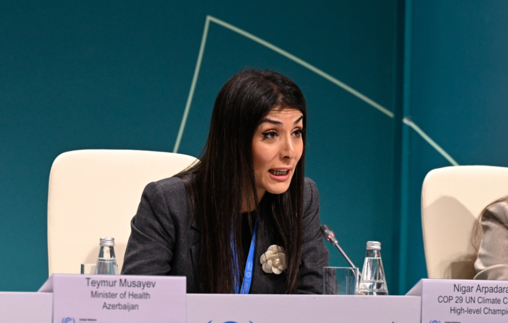Nigar Arpadarai: İqlim və sağlamlıq üçün COP Prezidentlik Koalisiyasını işə salırıq VİDEO