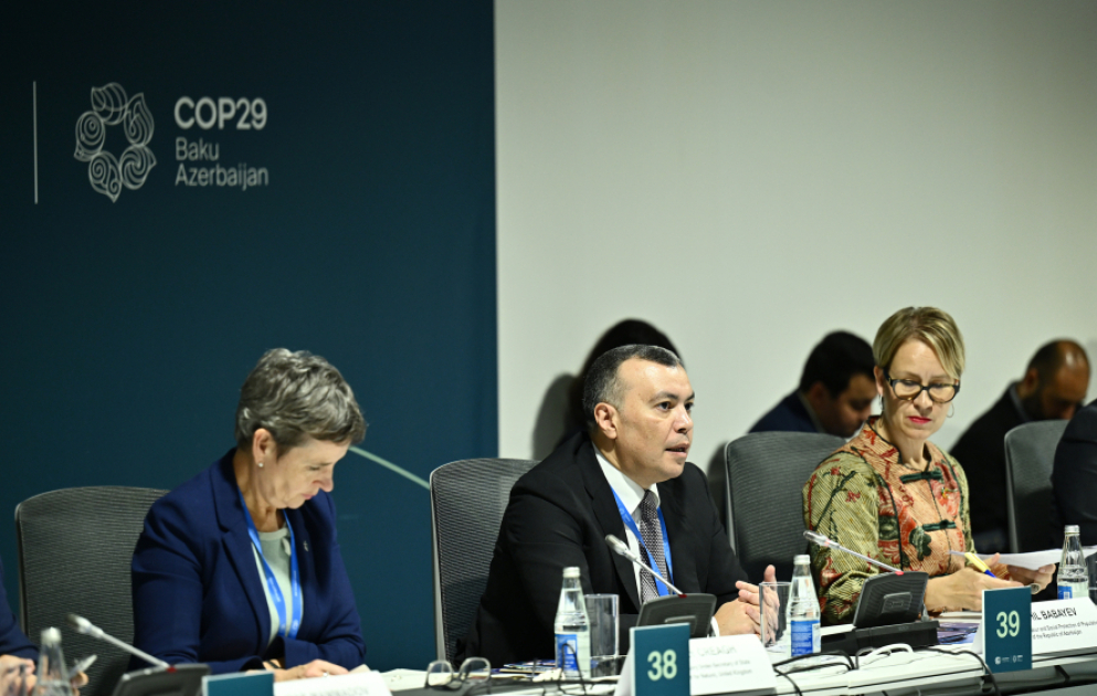 COP29: İnnovativ həllərin tətbiqi və yaşıl iş yerlərinin inkişafı ilə bağlı uğurlu təcrübələr müzakirə olunub VİDEO