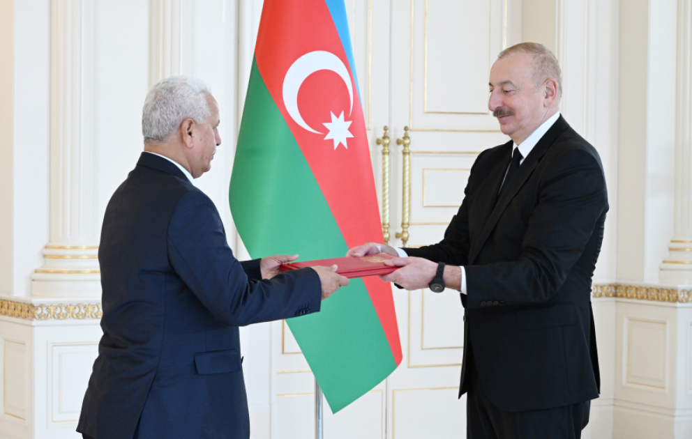 Le président de la République reçoit les lettres de créance du nouvel ambassadeur du Yémen en Azerbaïdjan  MIS A JOUR VIDEO