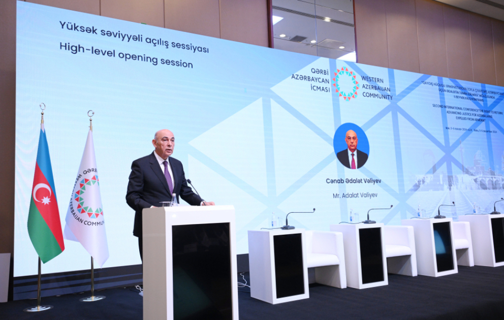 “Ermənistandan zorla çıxarılan azərbaycanlılar üçün ədalətin təmin edilməsi” mövzusunda ikinci beynəlxalq konfransın açılışı olub YENİLƏNİB-2 VİDEO