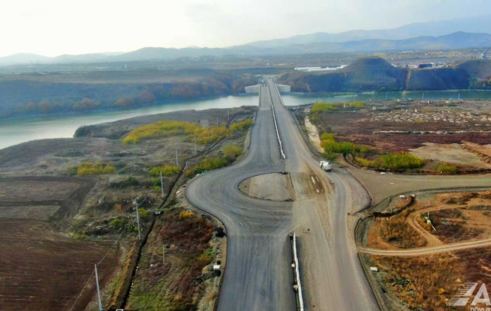 Ağdam-Füzuli avtomobil yolunun inşası sürətlə davam etdirilir VİDEO