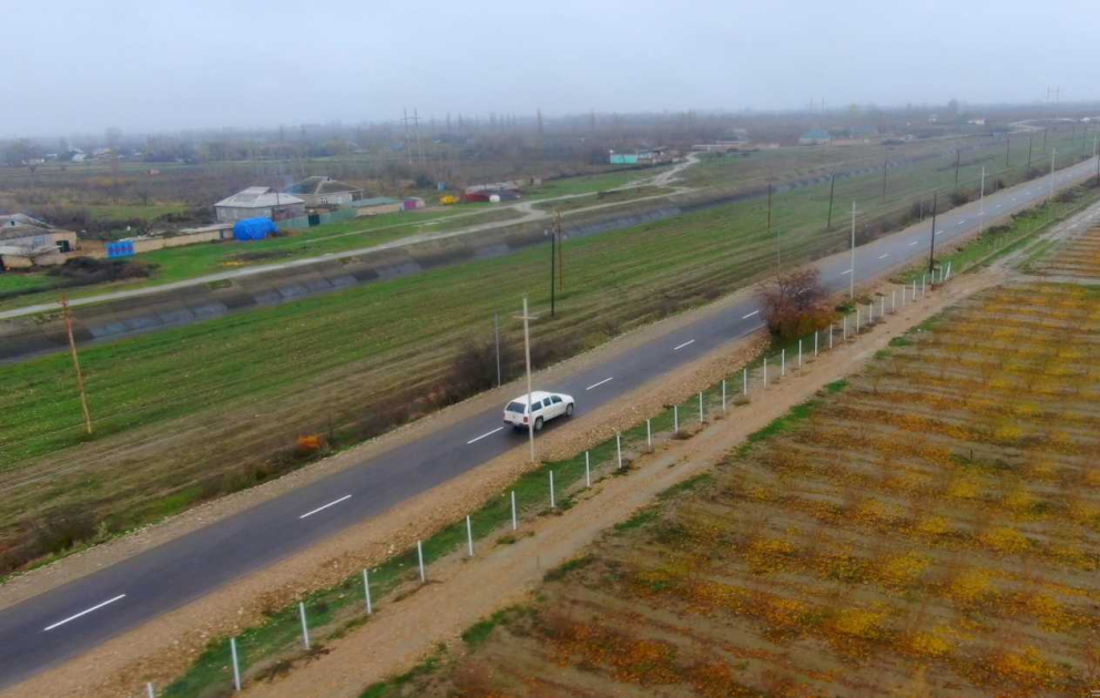 Qusarda 23 kilometr uzunluğa malik avtomobil yolu yenidən qurulub VİDEO