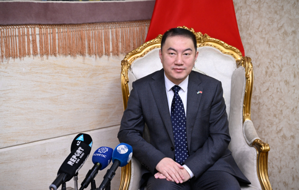 Diplomat: Çin və Azərbaycan arasında ikitərəfli ticarətin həcmi 3,1 milyard ABŞ dollarına çatıb VİDEO