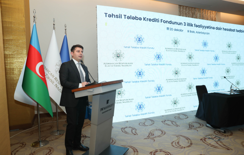 Təhsil Tələbə Krediti Fondunun 3 illik fəaliyyətinə dair hesabat tədbiri keçirilib VİDEO
