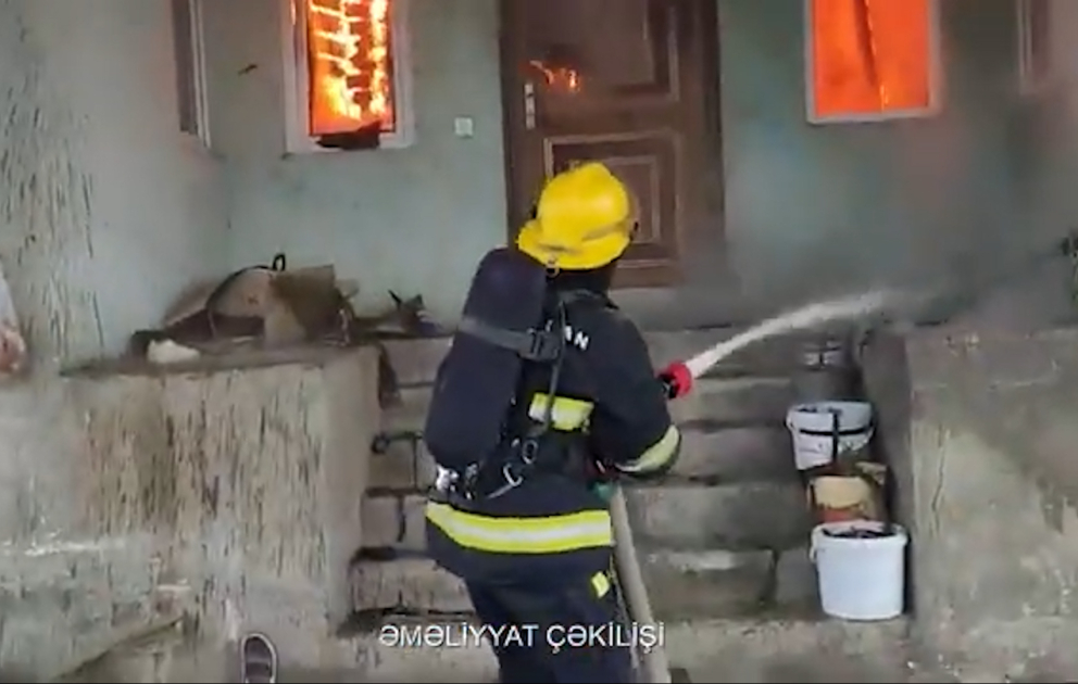 FHN: Masallıda fərdi yaşayış evi yanıb VİDEO