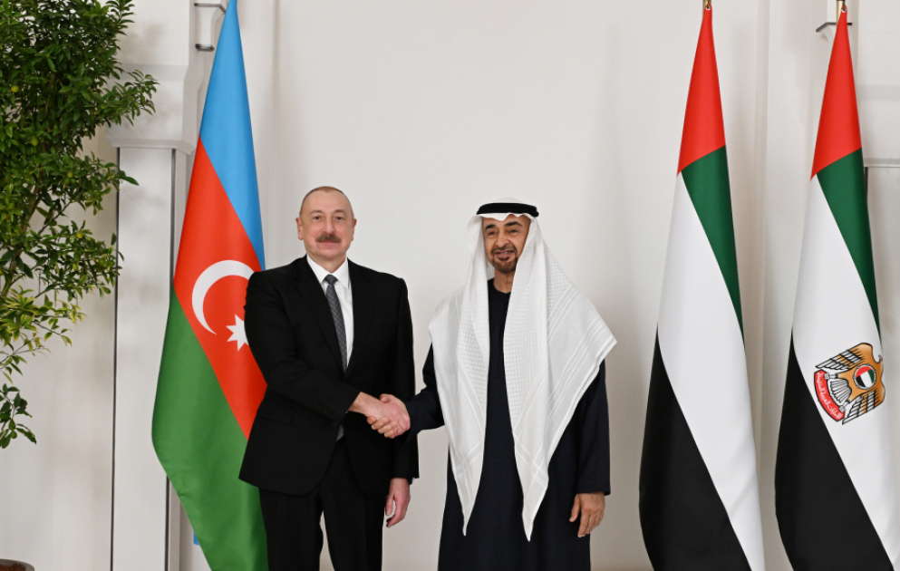 President of Azerbaijan Ilham Aliyev met with President of United Arab Emirates in Abu Dhabi VIDEO