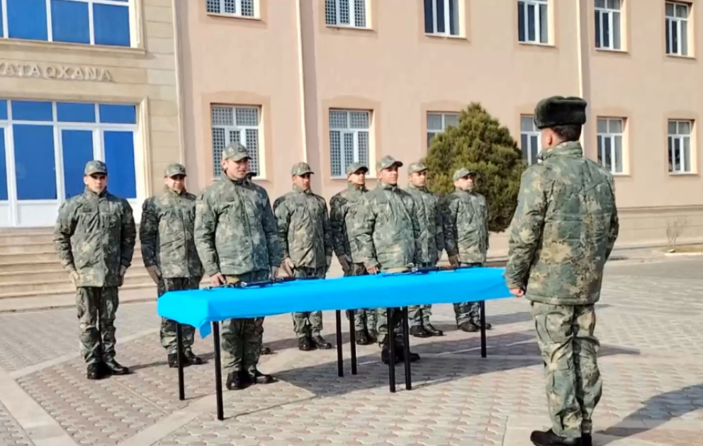 Əlahiddə Ümumqoşun Orduda gənc əsgərlərin hazırlığına xüsusi diqqət göstərilir VİDEO