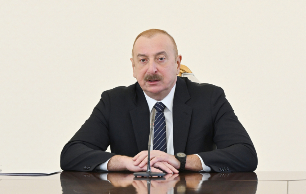 Prezident İlham Əliyev: Ermənistan öhdəliklərini yerinə yetirərək Azərbaycandan Azərbaycana maneəsiz keçid verməlidir VİDEO