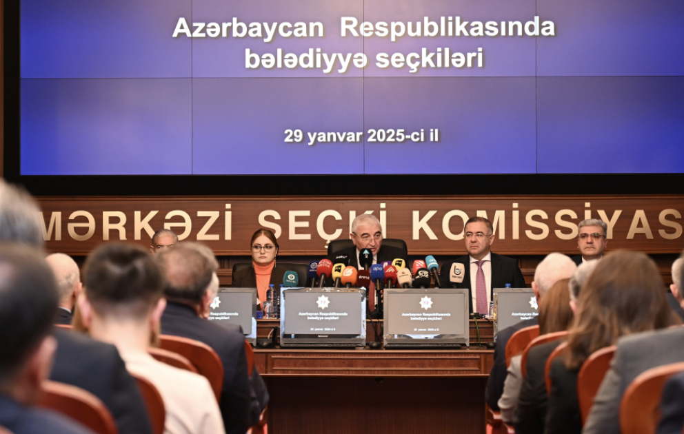 Bələdiyyə seçkilərinin keçirilməsi ilə əlaqədar mətbuat konfransı təşkil olunub VİDEO