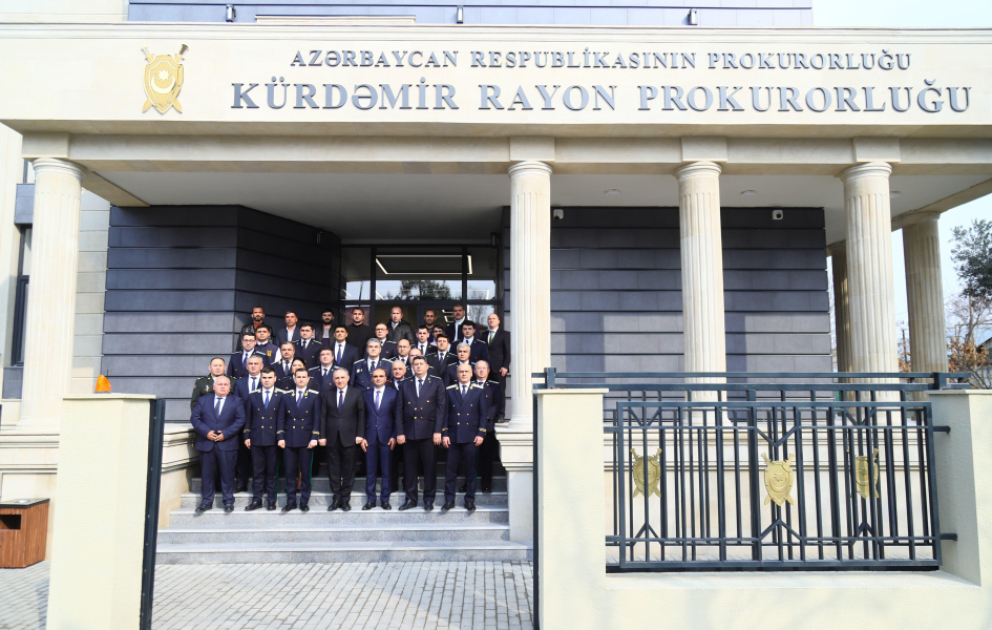 Kürdəmirdə rayon prokurorluğunun yeni inzibati binası istifadəyə verilib VİDEO