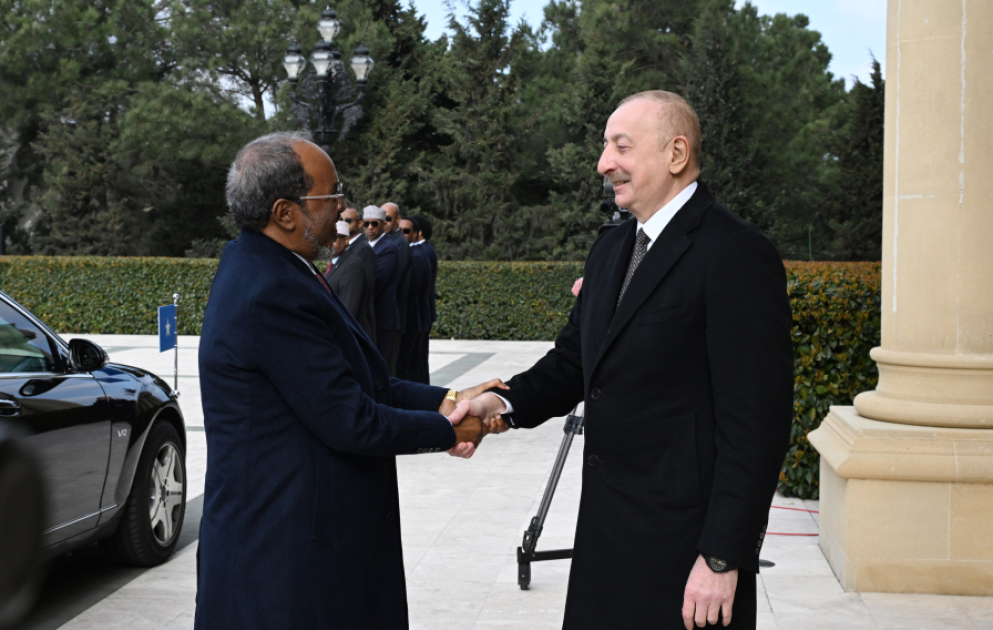 Official welcome ceremony was held for President of Somalia Hassan Sheikh Mohamud VIDEO