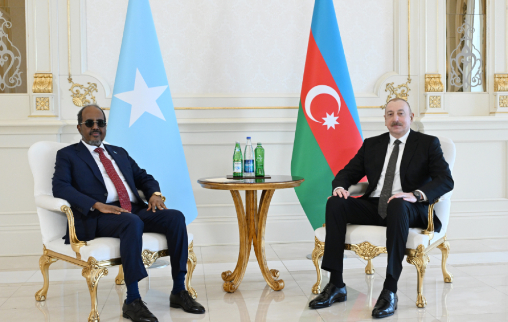 President of Azerbaijan Ilham Aliyev held one-on-one meeting with President of Somalia Hassan Sheikh Mohamud VIDEO