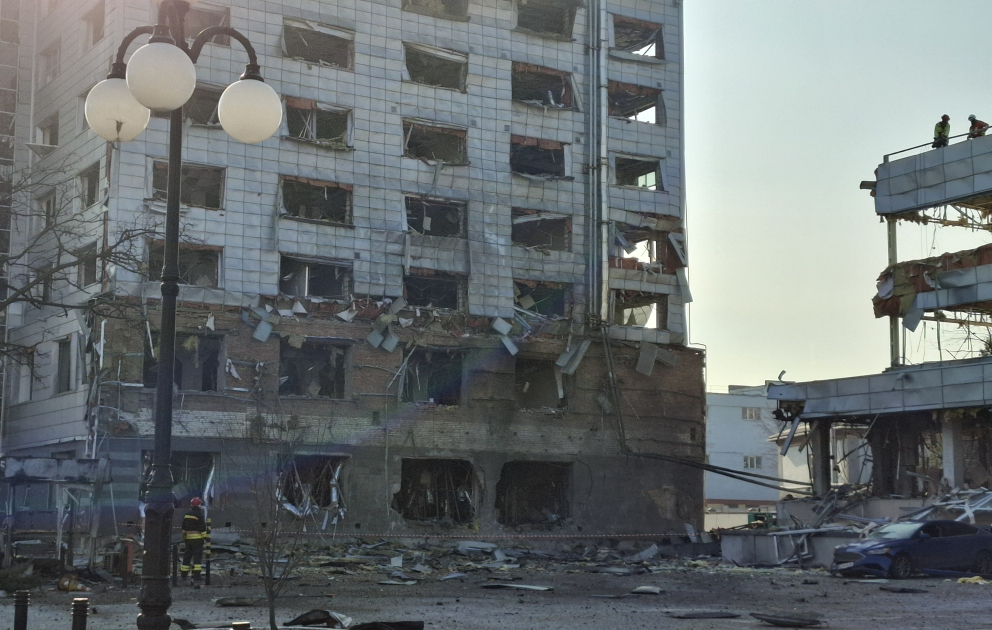 Kiyevə ballistik raket hücumu olub – AZƏRTAC hadisə yerindən xəbər verir FOTO VİDEO